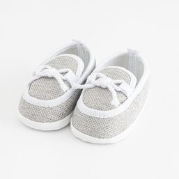 Dojčenské mokasíny-capačky New Baby šedá 0-3 m - Sivá