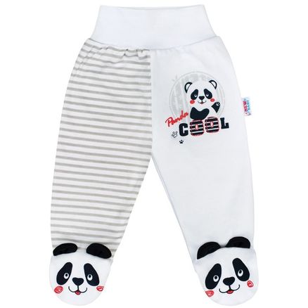Dojčenské polodupačky New Baby Panda - Sivá