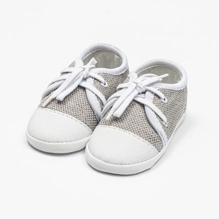 Dojčenské tenisky capačky New Baby jeans sivá 0-3 m - Sivá