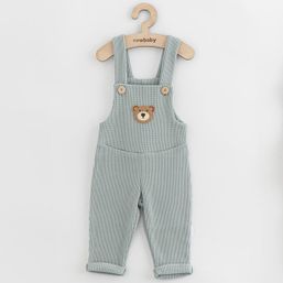 Dojčenské zahradníčky New Baby Luxury clothing Oliver sivé - Sivá