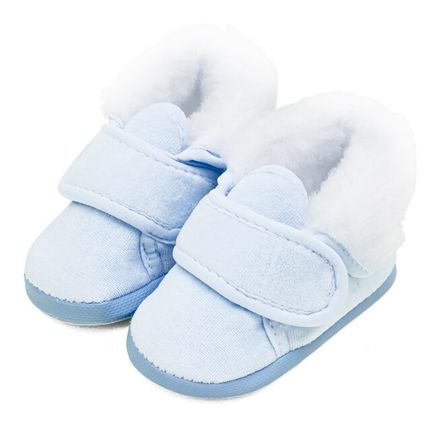 Dojčenské zimné capačky New Baby modré 12-18 m - Modrá