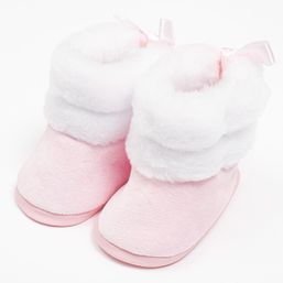 Dojčenské zimné kozačky New Baby ružové 0-3 m - Ružová