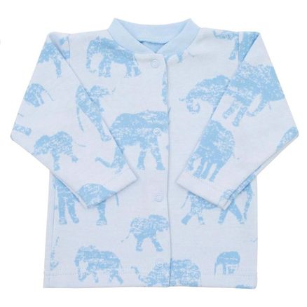 Dojčenský kabátik Baby Service Slony modrý - Modrá