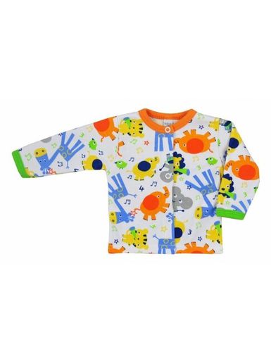 Dojčenský kabátik Bobas Fashion Zoo oranžový - Oranžová