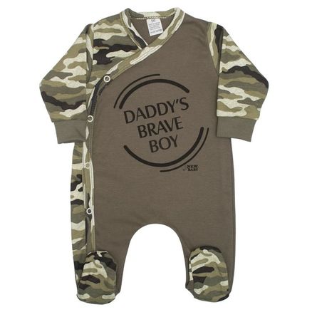 Dojčenský overal New Baby Army boy - Zelená