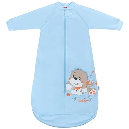 Dojčenský spací vak New Baby psík modrý - Modrá