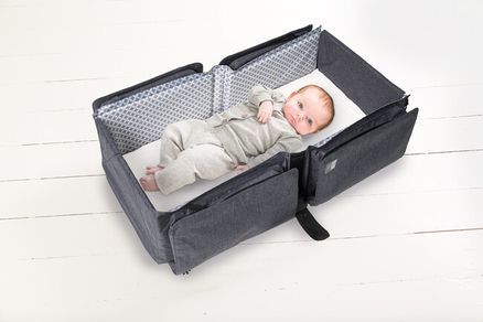 DOOMOO Baby travel prebaľovacia a prenosná taška, Grey