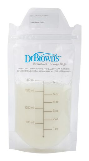 DR.BROWN'S Vrecká na uskladnenie materského mlieka 180 ml 25ks