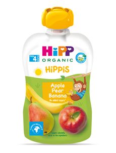 HiPP Príkrm ovocnýis BIO 100% ovocia jablko, hruška, banán 100g