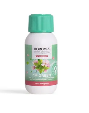 HOROMIA - Kolekcia I’M GREEN - Talco e magnolia bio / Mastenec a magnólia - Olejový parfum do prania 400 ml