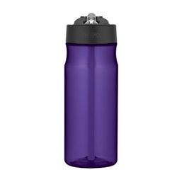 Hydratačná fľaša so slamkou - fialová 530ml