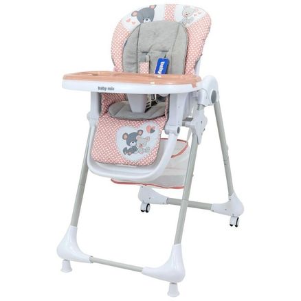 Jedálenská stolička Baby Mix Infant pink - Ružová