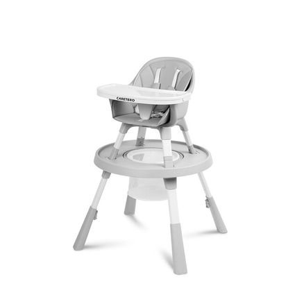 Jedálenská stolička CARETERO 3v1 Velmo grey - Sivá