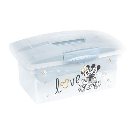 KEEEPER Cestovní box s přihrádkou na hračky, léky, kosmetiku "Mickey" "Mickey", Kouřově modrá Kouřově modrá