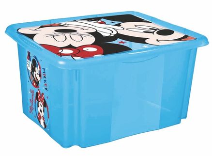 KEEEPER Úložný box s vekem malý "Mickey", Modrá