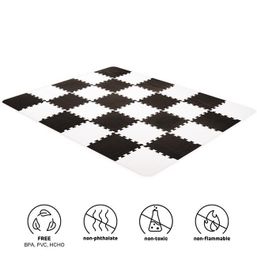 KINDERKRAFT Podložka Penová Puzzle Luno 150 x 180 Cm 30 Ks -Black