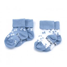 KipKep Detské ponožky Stay-on-Socks 6-12m 2páry Party Blue