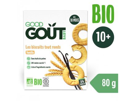 Kolieska BIO vanilkové 80g Good Gout