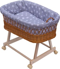 Košík pre miminko Scarlett Hvězdička - šedá