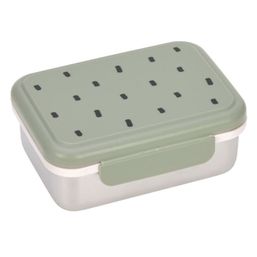 Lässig KIDS Lunchbox Stainless Steel Happy Prints light olive krabička "box" na desiatu