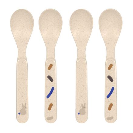 Lässig BABIES Spoon Set PP/Cellulose Little Mateys royal blue lyžičky