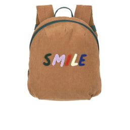 Lässig KIDS detský batôžtek Tiny Backpack Cord Little Gang Smile caramel