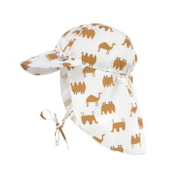 Lässig SPLASH klobúčik Sun Protection Flap Hat camel nature 07-18 mon.