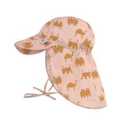 Lässig SPLASH klobúčik Sun Protection Flap Hat camel pink 19-36 mon.