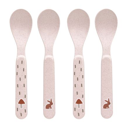 Lässig BABIES Spoon Set PP/Cellulose Little Forest rabbit lyžičky