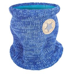 Little Angel Nákrčník pletený hladký LA detský Outlast ® - tm.modrá melír-logo 3 | 42-44 cm