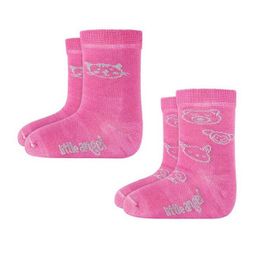 Little Angel Ponožky detské set obrázok Outlast® - ružová - ružová 30-34 | 20-22 cm