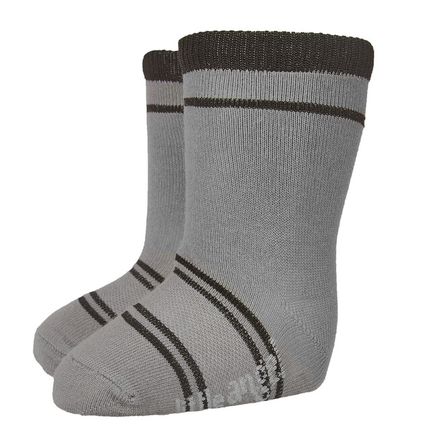 Little Angel Ponožky STYL ANGEL - Outlast® - tm. šedá/čierna 15-19 | 10-13 cm