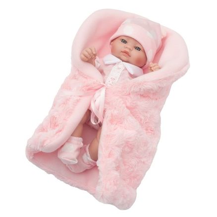 Luxusná detská bábika-bábätko Berbesa Anička 28cm - Ružová