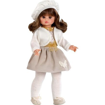 Luxusná detská bábika-dievčatko Berbesa Roberta 42cm - Béžová