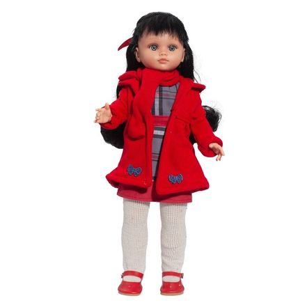 Luxusná detská bábika-dievčatko Berbesa Sára 40cm - Červená