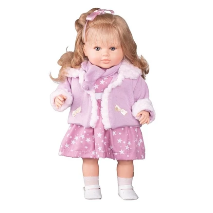 Luxusná hovoriaca detská bábika-dievčatko Berbesa Kristýna 52cm - Ružová