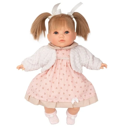Luxusná hovoriaca detská bábika-dievčatko Berbesa Natálka 40cm - Ružová