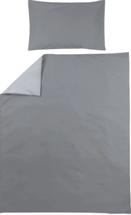 Meyco obliečky 100x135 cm, 40x60 cm Uni grey / Uni light grey