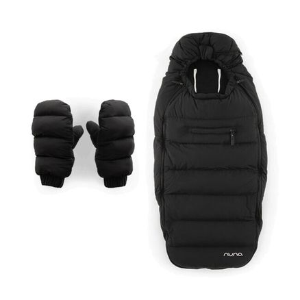 Nuna sada fusaku a páru rukavic winter stroller set footmuff & gloves w/bag
