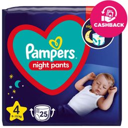 PAMPERS Night Pants Veľkosť 4, 25 ks, 9-15  kg