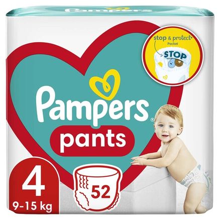 PAMPERS Pants plienkové nohavičky veľ. 4, 52 ks, 9- 15 kg