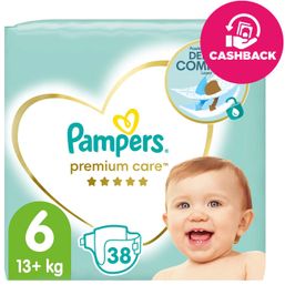 PAMPERS Premium Care jednorazové plienky veľ. 6, 38 ks, 13 kg+