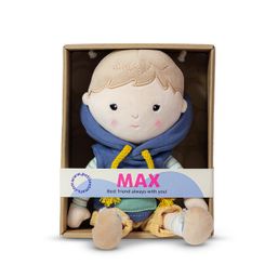 PETITE&MARS Bábika plyšová Max 0m+, 35 cm + Darček vlhčené obrúsky SO PURE 56ks