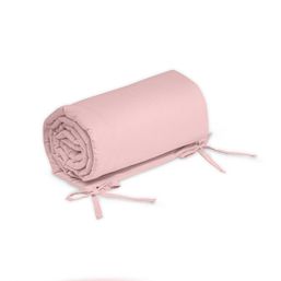 PETITE&MARS Mantinel ochranný do postieľky TILLY Dusty Pink 180 cm + Darček vlhčené obrúsky SO PURE 56ks