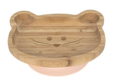 Lässig BABIES Platter Bamboo Wood Chums Mouse detský tanierik