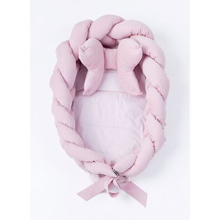Pletené hniezdočko pre bábätko Velvet Belisima pink - Ružová