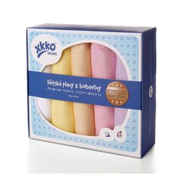 Kikko Plienky z biobavlny XKKO Organic 70x70 Staré časy - Pastels for Girls