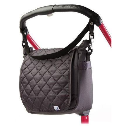 Prešívaná taška na kočík CARETERO graphite - Sivá