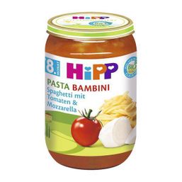 Príkrm zeleninový BIO Pasta Bambini - Rajčin so špagetami a mozarellou 220g Hipp