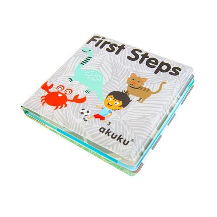 Prvá detská pískacia knižka do vody Akuku First Steps - Podľa obrázku